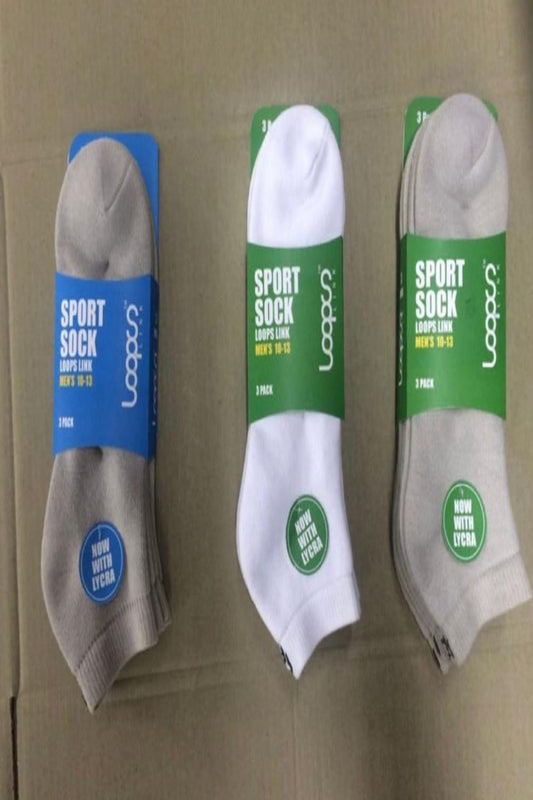 Loops Link Sport Socks 3 Piece Pack