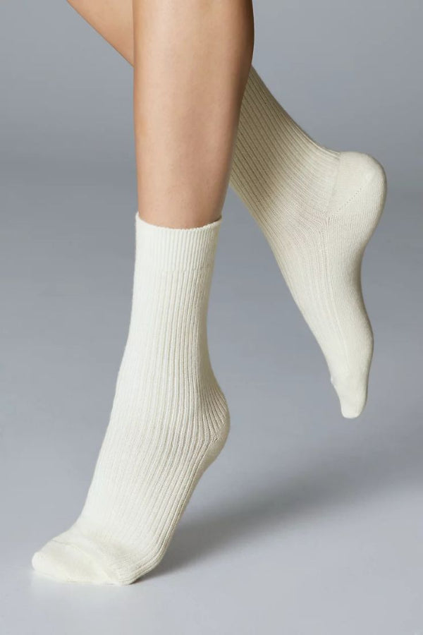 Loops Link Women White Diabetic Socks